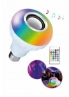 Bluetooth Hoparlör Akıllı Rgb Led Işık Renk Değiştirme Ses Bombası Ampül Görünümlü