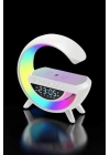 Bluetooth Hoparlör Dijital Göstergeli Wireless Şarj RGB Işıklı
