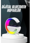 Bluetooth Hoparlör G Şekli Atmosfer Akıllı Rgb Lamba Wireless Kablosuz Şarj