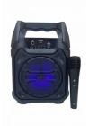 Bluetooth Hoparlör Led Işıklı Taşınabilir Kablosuz Speaker Uzun Pil Ömrü
