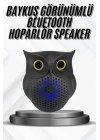 Bluetooth Hoparlör TWS Kablosuz RGB Işıklı Dekoratif Taşınabilir Baykuş