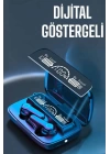 Bluetooth Kulaklık Dijital Göstergeli Kablosuz Uzun Pil Ömrü