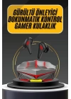 Bluetooth Kulaklık HD Ses Kaliteli Işıklı Metal Kasa Ios Android Uyumlu Mikrofonlu