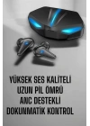 Bluetooth Oyuncu Kulaklığı Led Işıklı Kablosuz ANC Özelliği
