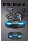 Bluetooth Oyuncu Kulaklığı Led Işıklı Kablosuz ANC Özelliği