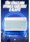 Bluetooth Şarj Edilebilir Mini Q Klavye Kablosuz Taşınabilir