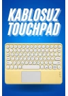 Bluetooth Touchpad Klavye Ultra İnce Taşınabilir Q Klavye