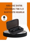 Bluetooth V5.0 Parmak Dokunmatik Kontrol Kablosuz Kulaklık Şarj Kutulu Model