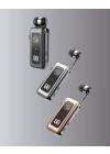 Bluetooth 5.2 Kablolu Makaralı Kulaklık | Dijital Ekran ve Titreşimli Bildirim