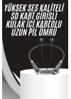 Boyun Bantlı Kulak İçi Kablolu Yüksek Ses Kaliteli Bluetooth Kulaklık