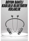 Boyun Bantlı Kulak İçi Kablolu Yüksek Ses Kaliteli Bluetooth Kulaklık