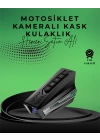 BT16 Dashcam Özellikli Kask Kamerası – WiFi, Sesli Komut, HD Kayıt
