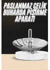 Buharda Pişirme Haşlama Aparatı Açılır Kapanır Paslanmaz Çelik Sebze Haşlama