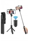 Cep Telefonu Tripod Standı Manyetik Selfie Sopa Bluetooth Uzaktan Kumandalı