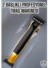 Çift Başlıklı Jilet Tıraş Makinesi Taşınabilir Suya Dayanıklı Sinek Kaydı