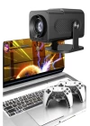 Çift Kollu Game Box Projeksiyon Cihazı Kumandalı Android Tv Dahili Hoparlör