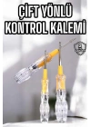 Çift Taraflı Elektrik Kontrol Kalemi Şeffaf Tornavida