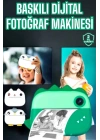Çocuklar İçin Özel Fotoğraf Makinesi Printer Kamera Taşınabilir HD