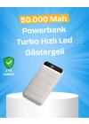 Çoklu Cihaz Uyumlu LED Ekranlı 50000 mAh Powerbank