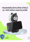 Dekoratif Panda Tasarımlı Küçük Boy Fan