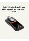 Dijital Ekranlı 20.000 mAh Powerbank | 22.5W Hızlı Şarj + Çoklu Bağlantı Seçeneği
