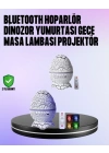Dinozor Yumurtası Galaksi Projektör Gece Lambası 4ü 1 Arada – Bluetooth Hoparlörlü