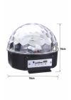 Disko Topu Renkli Işıklı Lazer Parti Bluetooth Bağlantılı Led Küre