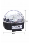 Disko Topu Renkli Işıklı Lazer Parti Bluetooth Bağlantılı Led Küre