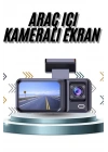 DVR Araç İçi Kamera Ön ve İç Kamera 2 İnç Ekranlı Çift Kamera