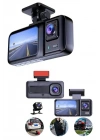Ekranlı Sürüş Kaydedici DVR Ön ve Arka Kameralı Full HD Çözünürlüklü
