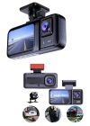 Ekranlı Sürüş Kaydedici DVR Ön ve Arka Kameralı Full HD Çözünürlüklü