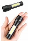EL Feneri Uzun Menzilli Usb Şarj Edilebilir Kamp Lambası