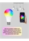 Enerji Verimli Akıllı LED Ampul, Uzaktan Kontrol Özellikli