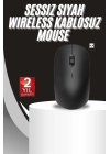 Ergonomik Tasarım Kablosuz Siyah Mouse Hassas Uzun Ömürlü