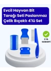 Evcil Hayvan Bakımı İçin Dayanıklı ve Çok Amaçlı Tarak Seti (4 Parça)