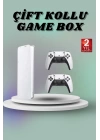 Game Box 3D Çift Oyun Kollu 4K HD Ekran 20000den Fazla Oyun Seçeneği 2.4G Kablosuz