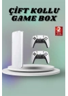 Game Box 3D Çift Oyun Kollu 4K HD Ekran 20000den Fazla Oyun Seçeneği 2.4G Kablosuz