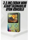 Game Box Oyun Konsolu 500 Retro Oyunlu Mini Taşınabilir 3 İnç