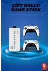Game Stick 4K Retro Çift Kollu Atari Oyunlari +20000 Oyunlu Konsol Nostalji