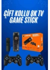 Game Stick Çift Oyun Konsolu Smart TV Game Box 8k Ultra HD 64 Gb