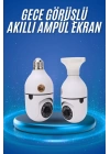 Gece Görüşlü Akıllı Dönebilen Ev Kamerası Ampül Kamera