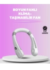 Giyilebilir Bladeless Boyun Fanı | 360° Serinlik, 5 Kademe Rüzgar, USB Şarjlı Sessiz Mini Klima