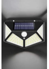 Güneş Enerjili Bahçe Aydınlatma Lambası Solar 100 Led Lamba