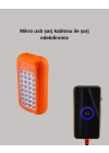 Güneş Enerjili LED Powerbank Işıldak – 10000 mAh, Su Geçirmez, 32 LED, Taşınabilir Tasarım