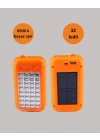 Güneş Enerjili LED Powerbank Işıldak – 10000 mAh, Su Geçirmez, 32 LED, Taşınabilir Tasarım
