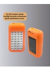 Güneş Paneli ile Şarj Olan 32 LED’li Powerbank Cihazı