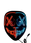 Hallowen Parti Maskesi Neon Led Işıklı Maske 3 Modlu Cadılar Bayramı Maskesi