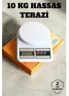 Hassas Terazi 10 kg Kapasiteli, Yüksek Hassasiyetli Dijital Mutfak Tartısı