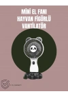 Hayvan Figürlü Mini El Fanı – USB Şarjlı Sessiz Vantilatör