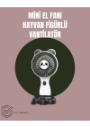 Hayvan Figürlü Mini El Fanı – USB Şarjlı Sessiz Vantilatör